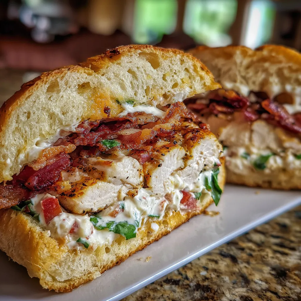 Ultimate Chopped Chicken Bacon Ranch Sandwich Recipe: Quick And Delicious - secondary view
